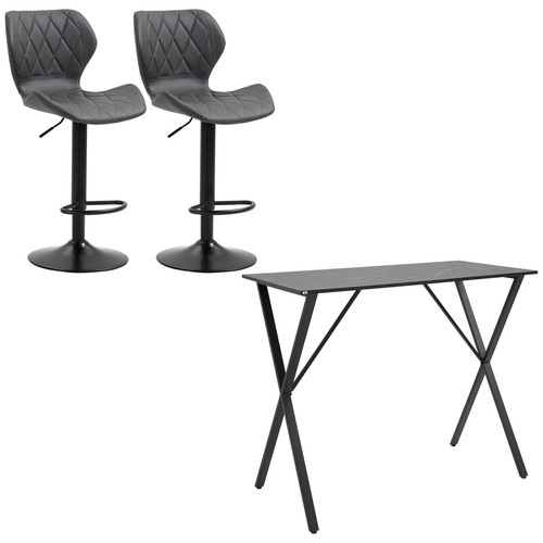 Homcom set tavolo alto 2 - alto, e