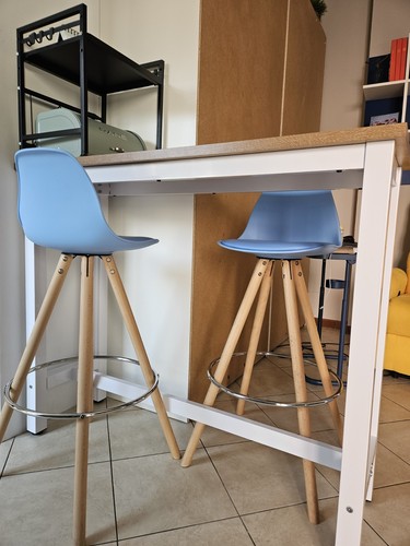 Set tavolo alto bar 120x40x100