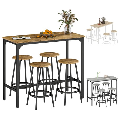 Homcom set bar pezzi - bar, 5